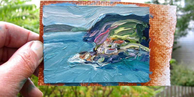 mini painting of Fort Amherst