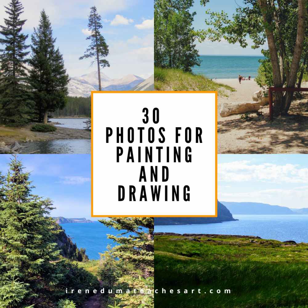 sample: 4 photos to draw from the free ebook