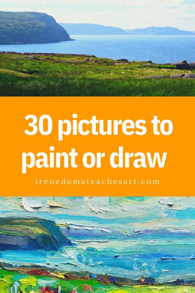 ebook featuring 30 photos to draw or paint