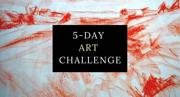 cover for the 5-Day Art Challenge, a free resource for artists