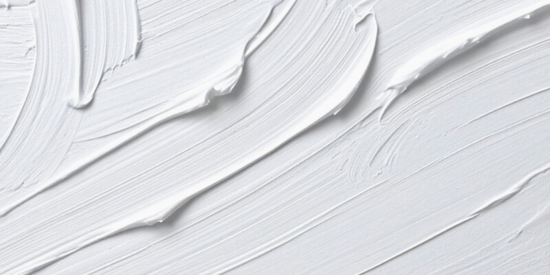 thick white oil paint peaks